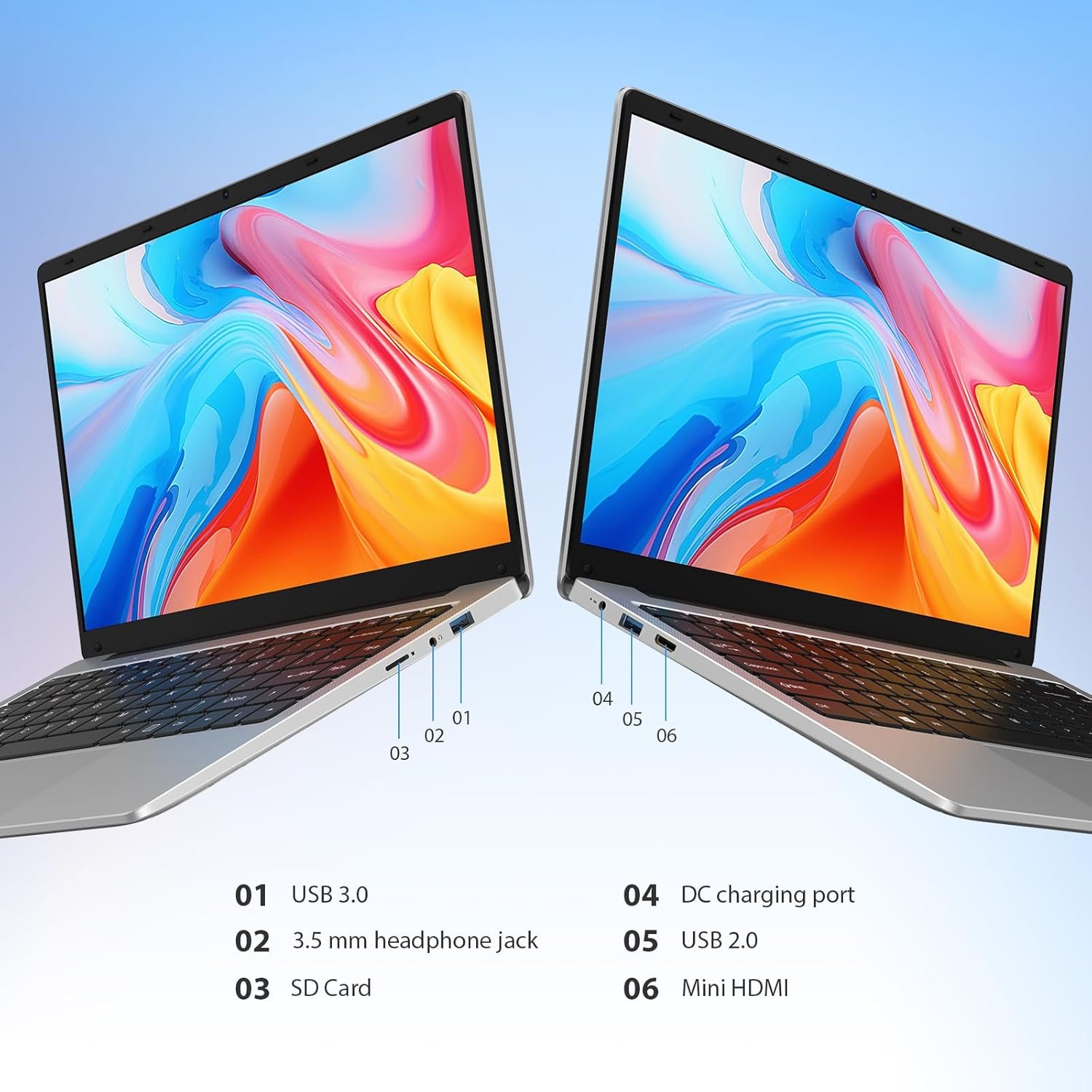 Ноутбук 14.1" Maxlegen MAX15P Intel Celeron N4120 RAM 16GB SSD 256GB Windows 11 (UKR), фото №5