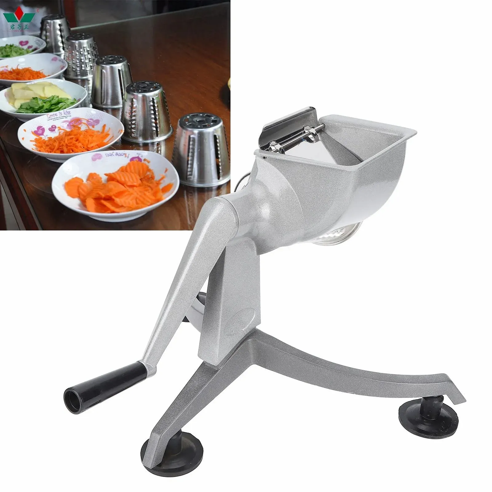 Овочерізка ручна Omabeta Tyre, кухонний процесор, леза з нержавіючої сталі, фото №6