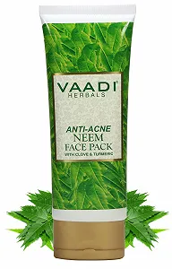 Маска для лица против акне Neem Vaadi с гвоздикой и куркумой 120 г synthetic.ua - Фото 1
