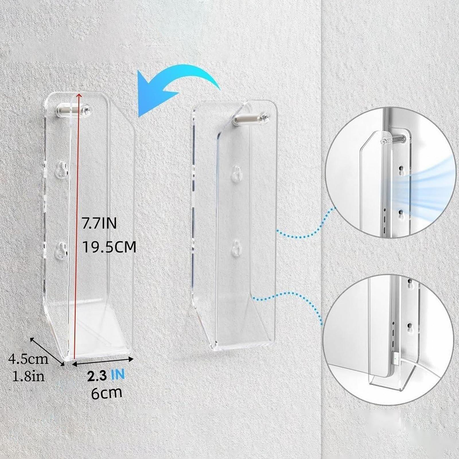 Настенный держатель для ноутбука, прозрачный акрил, фото №7