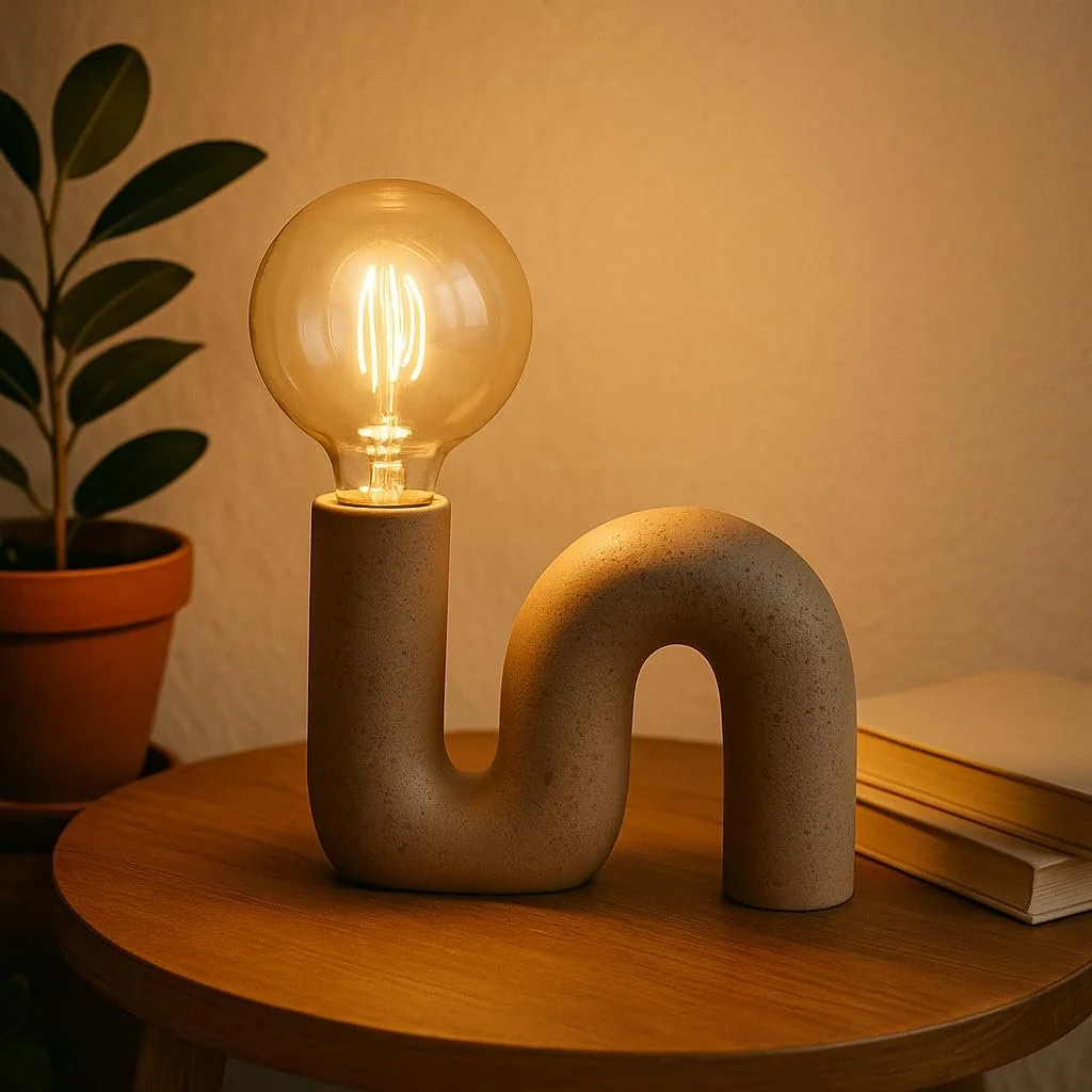 Настільна лампа Luxus Berlin H 15 x Діаметр 6 E27 Кераміка Коричневий, фото №6