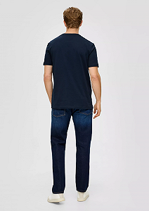 Футболка  à logo imprimé 2139909.59D1 s.Oliver Темно-синій 2XL synthetic.ua - Фото 1