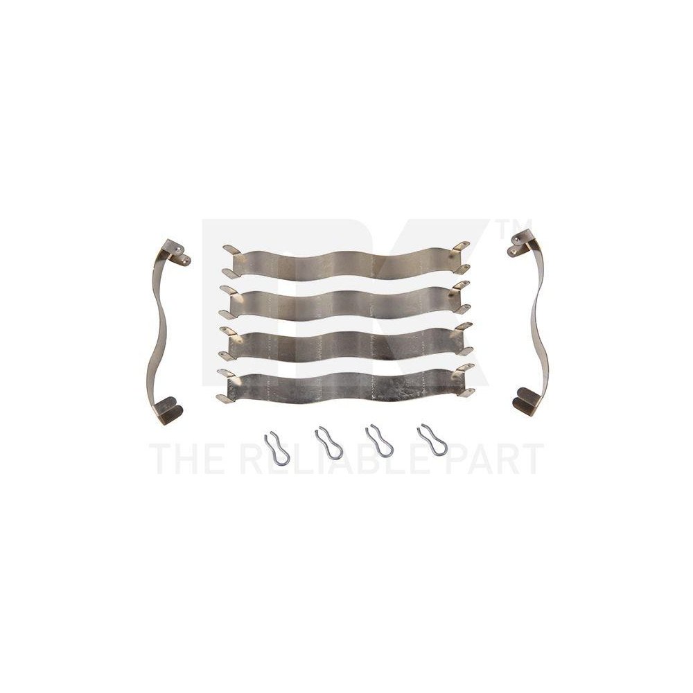 Комплект аксессуаров, тормозные колодки NK 7939937 для RENAULT DACIA, задний мост, фото №1