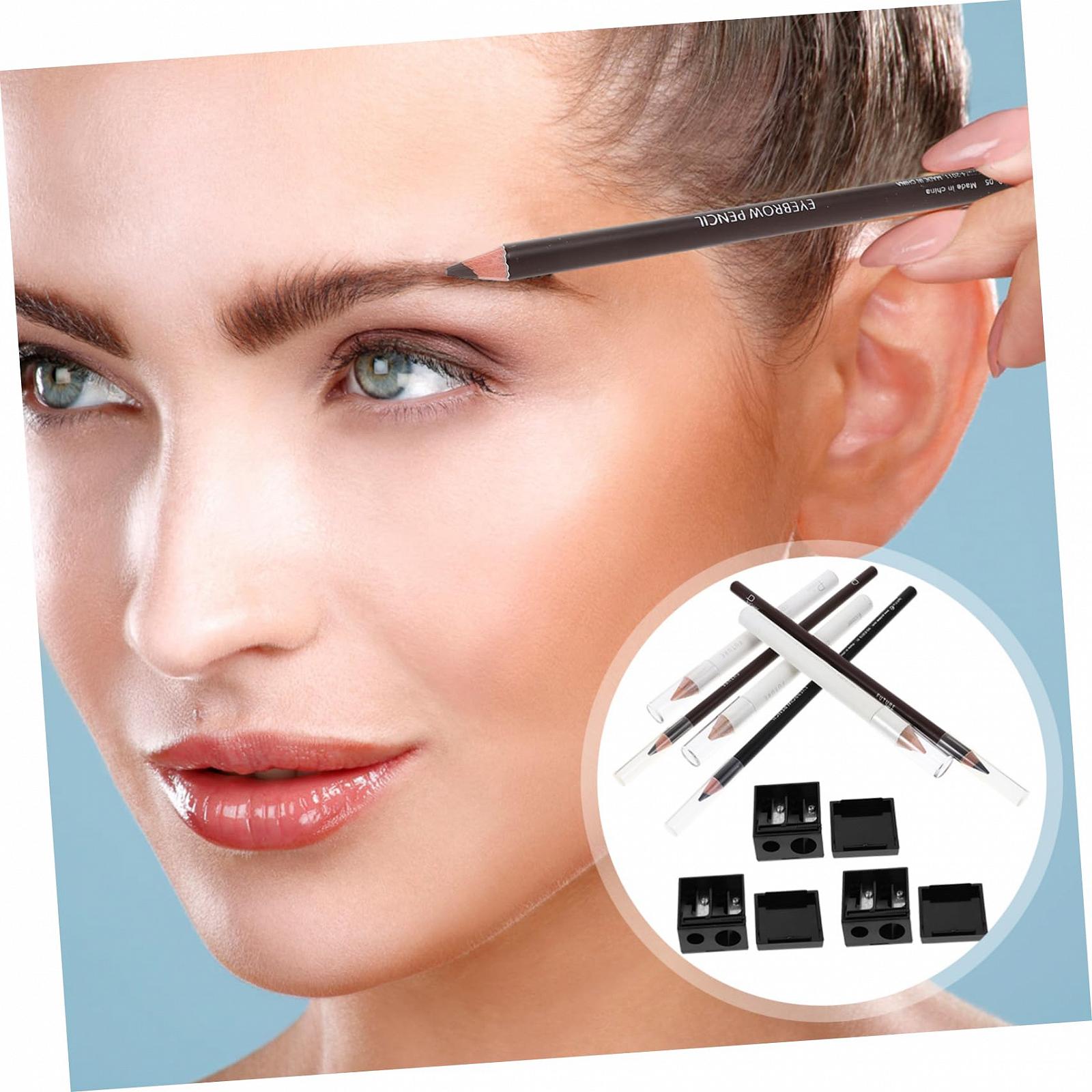 Набір олівців MERRYHAPY 3 Списки Огранованих Олівців для Бровей Консилер N/A Косметичні інструменти Чорний, фото №7