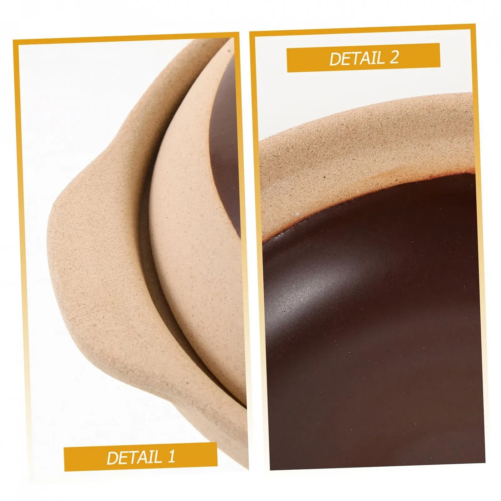 Горшок керамический с крышкой термостойкий для газовых плит, фото №4