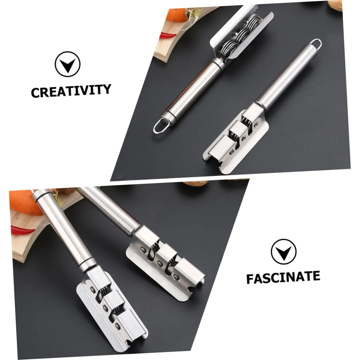 Точилка для ножів NUOBESTY з нержавіючої сталі ергономічна безпечна протиковзка побутова для швидкого заточування, фото №3