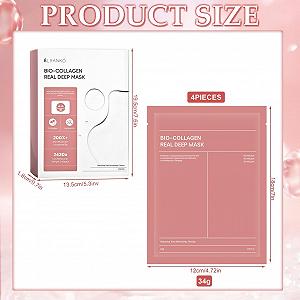 Маска для лица Collagen Real Deep Organic, набор 4 шт synthetic.ua - Фото 1