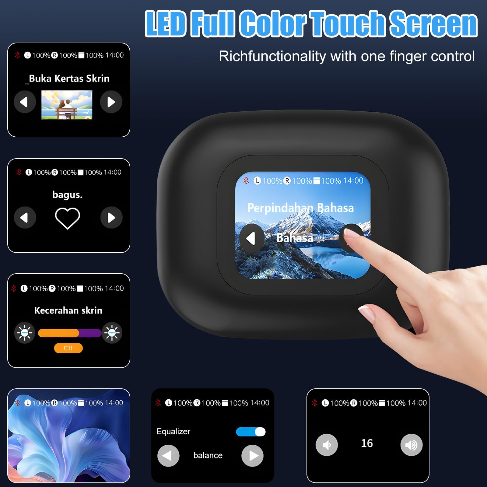 Навушники-перекладачі OBEST AI, бездротові Bluetooth, фото №3