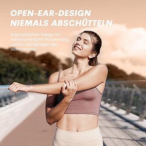 Навушники Bluetooth бездротові Ear Clip Air Line Bone Sound Спортивні з мікрофоном водонепроникні synthetic.ua - Фото 1