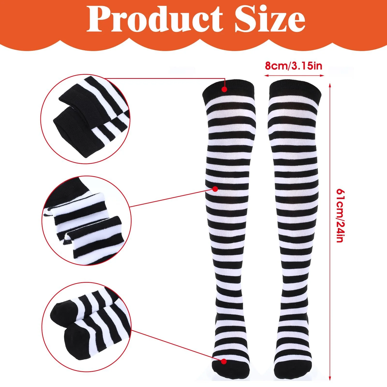 Гетри Lusofie Смугасті 2 пари, фото №2