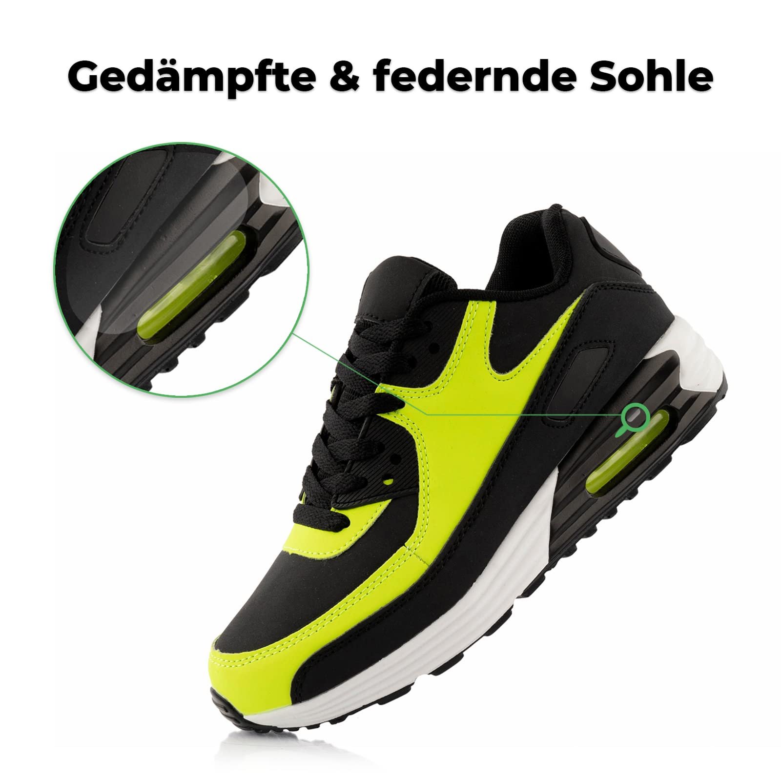 Кроссовки Fusskleidung® Unisex, С амортизацией, Легкие кроссовки для бега, фото №3