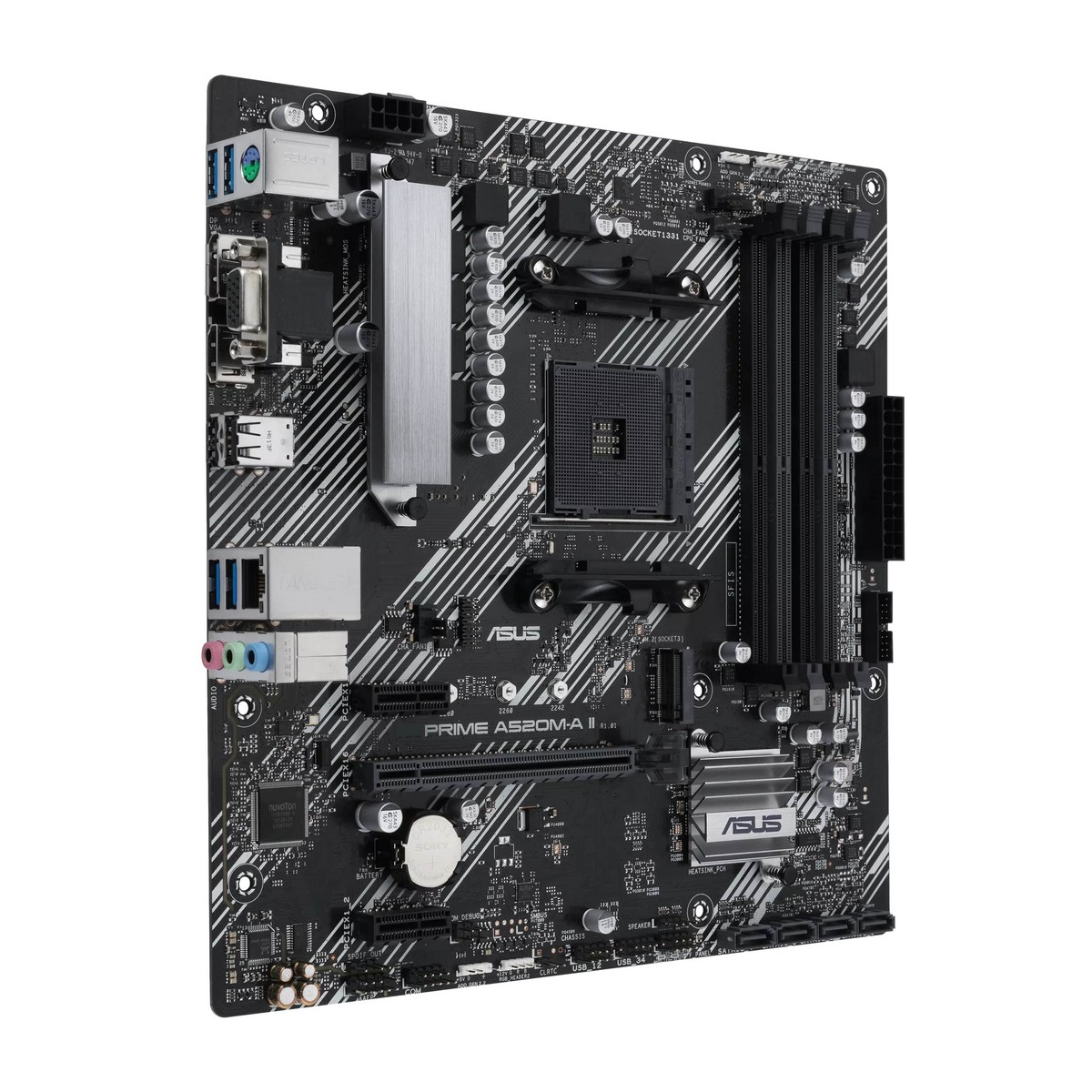 Материнcька плата ASUS PRIME A520M-A II/CSM sAM4 A520 4xDDR4 HDMI-VGA-DP mATX, фото №6