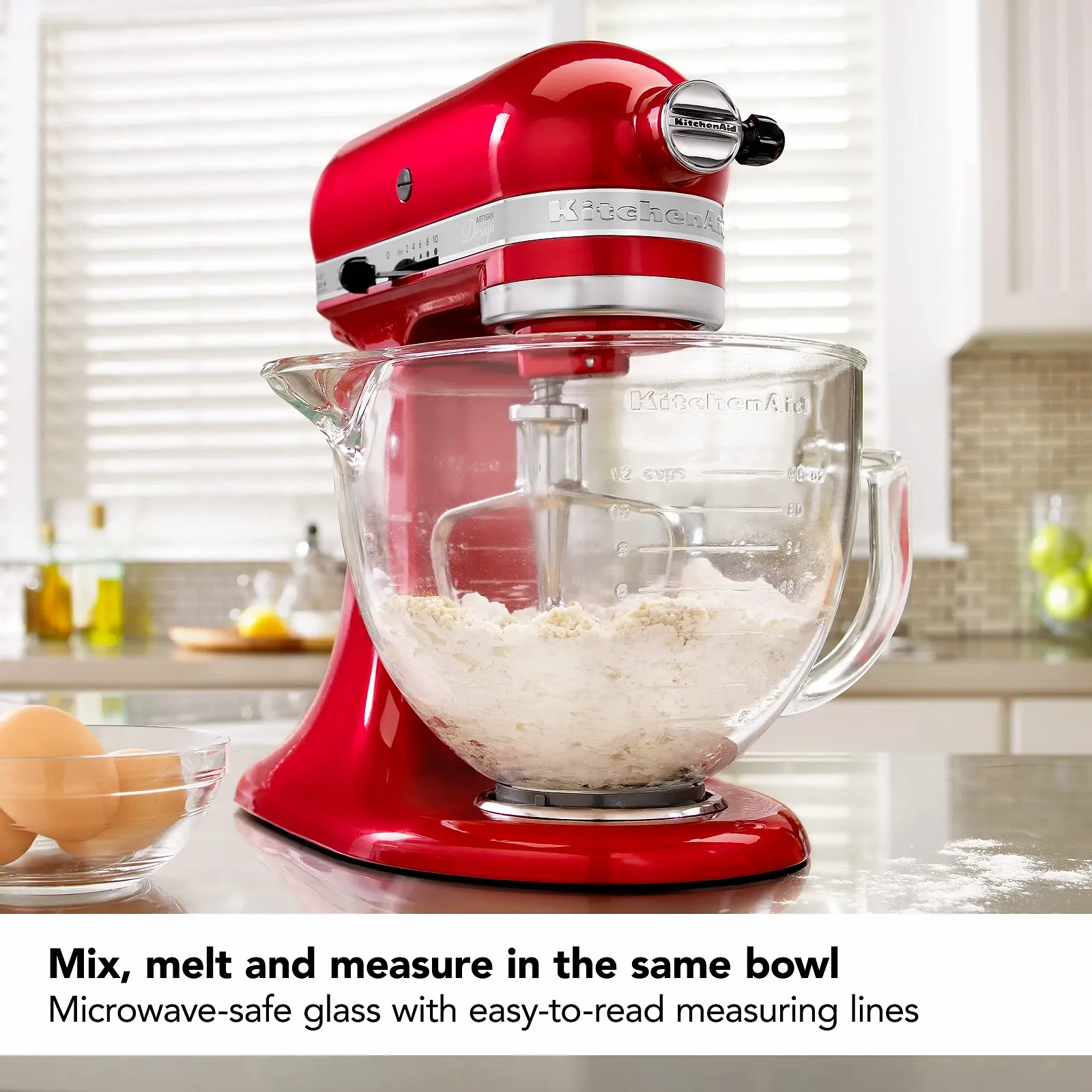 Миска KitchenAid KSM5GB скляна 5 л, фото №3