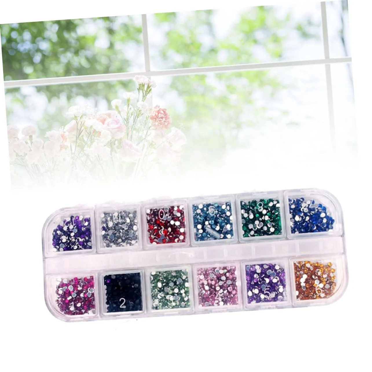 Акриловые Стразы для Ногтей 12 Цветов для Декорирования Ногтей, Изготовления Ювелирных Изделий, Бусины для Рукоделия, фото №7