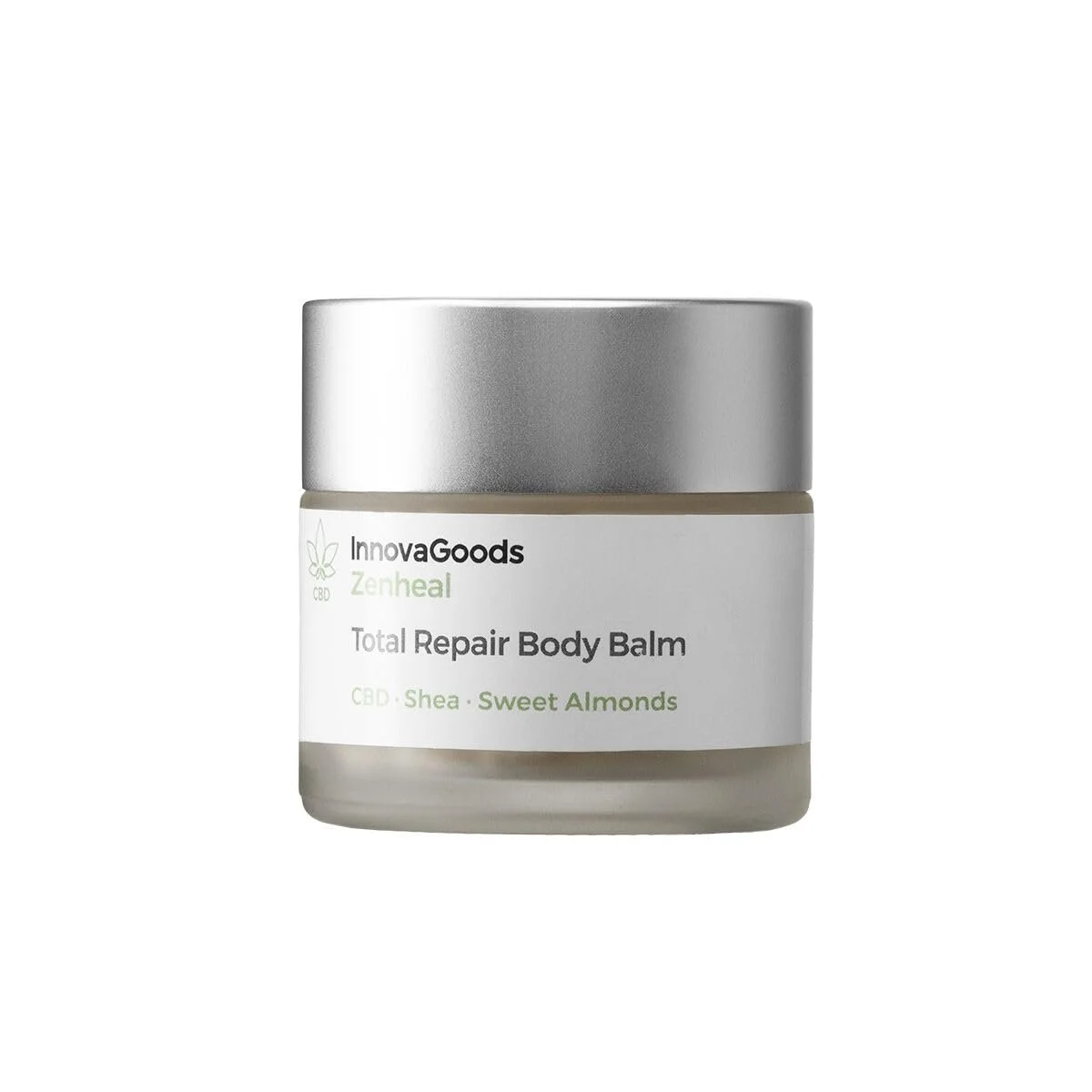Бальзам для тела InnovaGoods Repair 50 мл с CBD, маслом ши, маслом сладкого миндаля, календулой, босвеллией и витамином E, восстанавливает, увлажняет и успокаивает кожу, фото №1