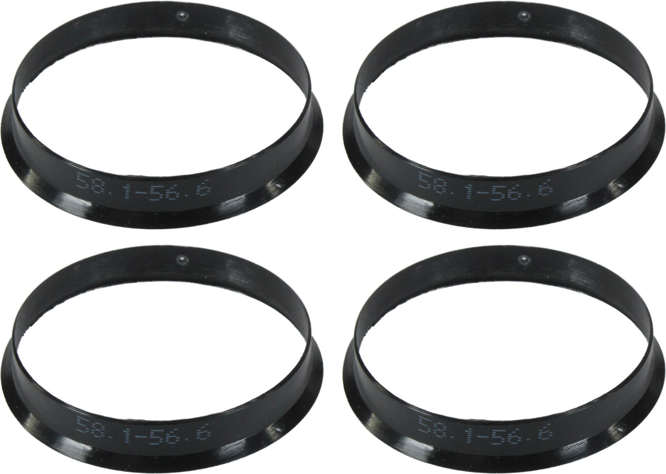 Кільця центрувальні для колісних дисків 58.1-56.6 Walline термопластик WL, фото №1