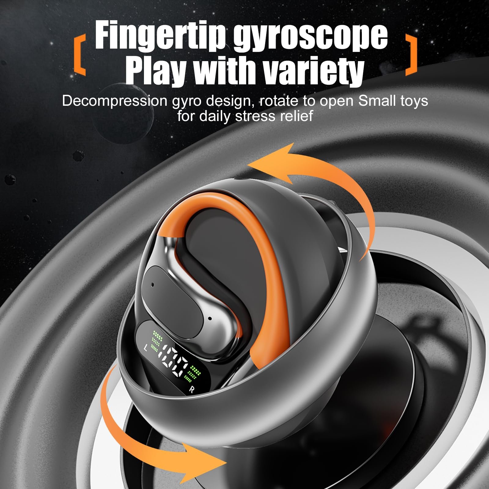 Навушники-перекладачі AI, Бездротові Bluetooth 5.4 з підтримкою 144 мов, з цифровим дисплеєм, для подорожей, фото №5