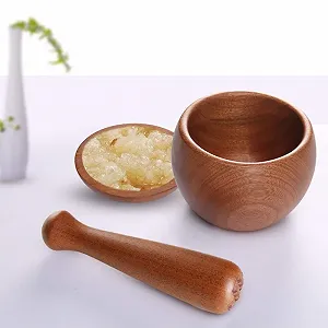 Ступка і товкачик Набір з натурального дерева synthetic.ua - Фото 1