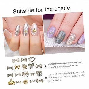 Прикраси для нігтівOOFAN 54 шт. для творчого манікюру, випадкові дизайни synthetic.ua - Фото 1