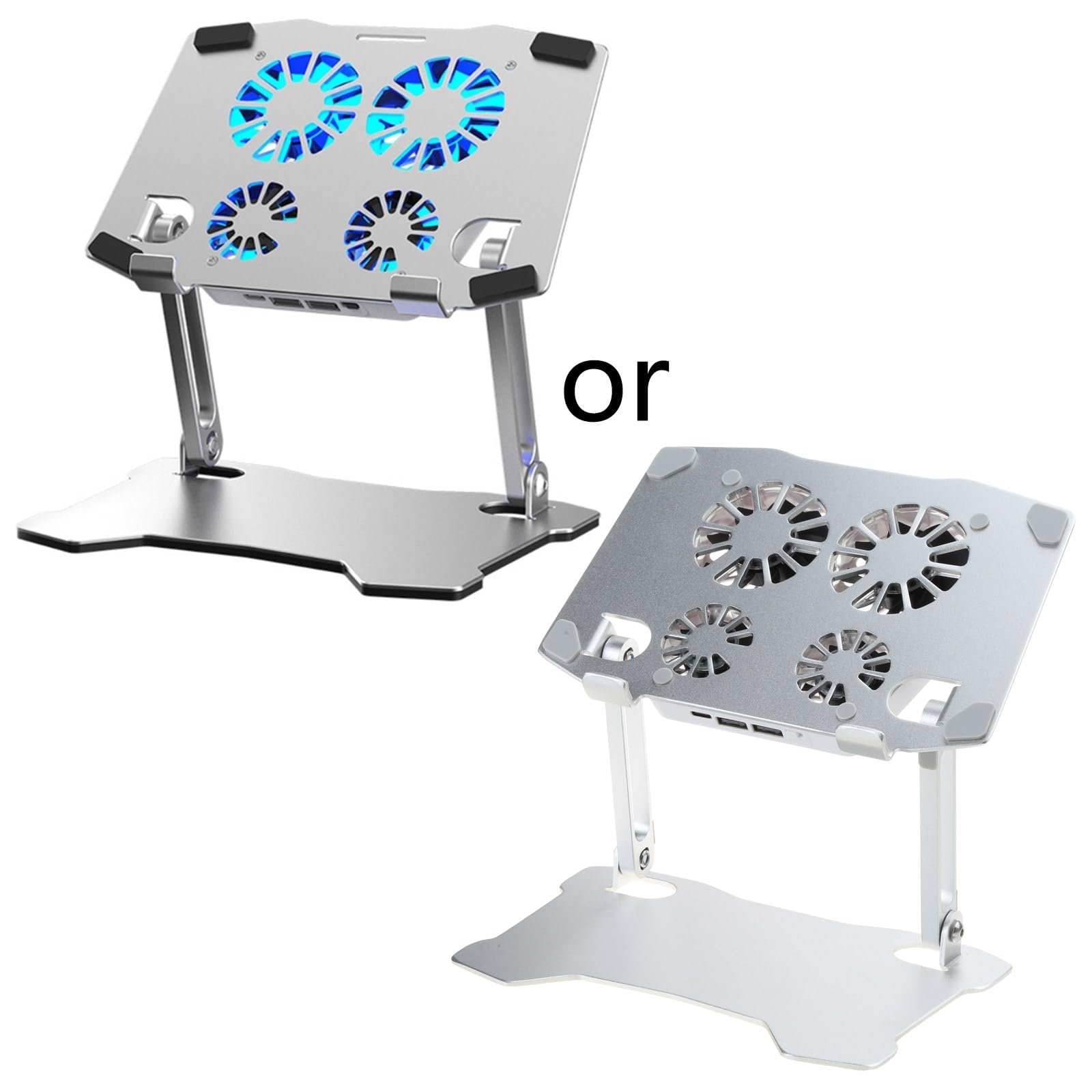 Подставка для ноутбука X16 с охлаждающим вентилятором и эргономичным дизайном, алюминиевая подставка для планшетов, многофункциональная, с высокоэффективным охлаждением, портативная, фото №4