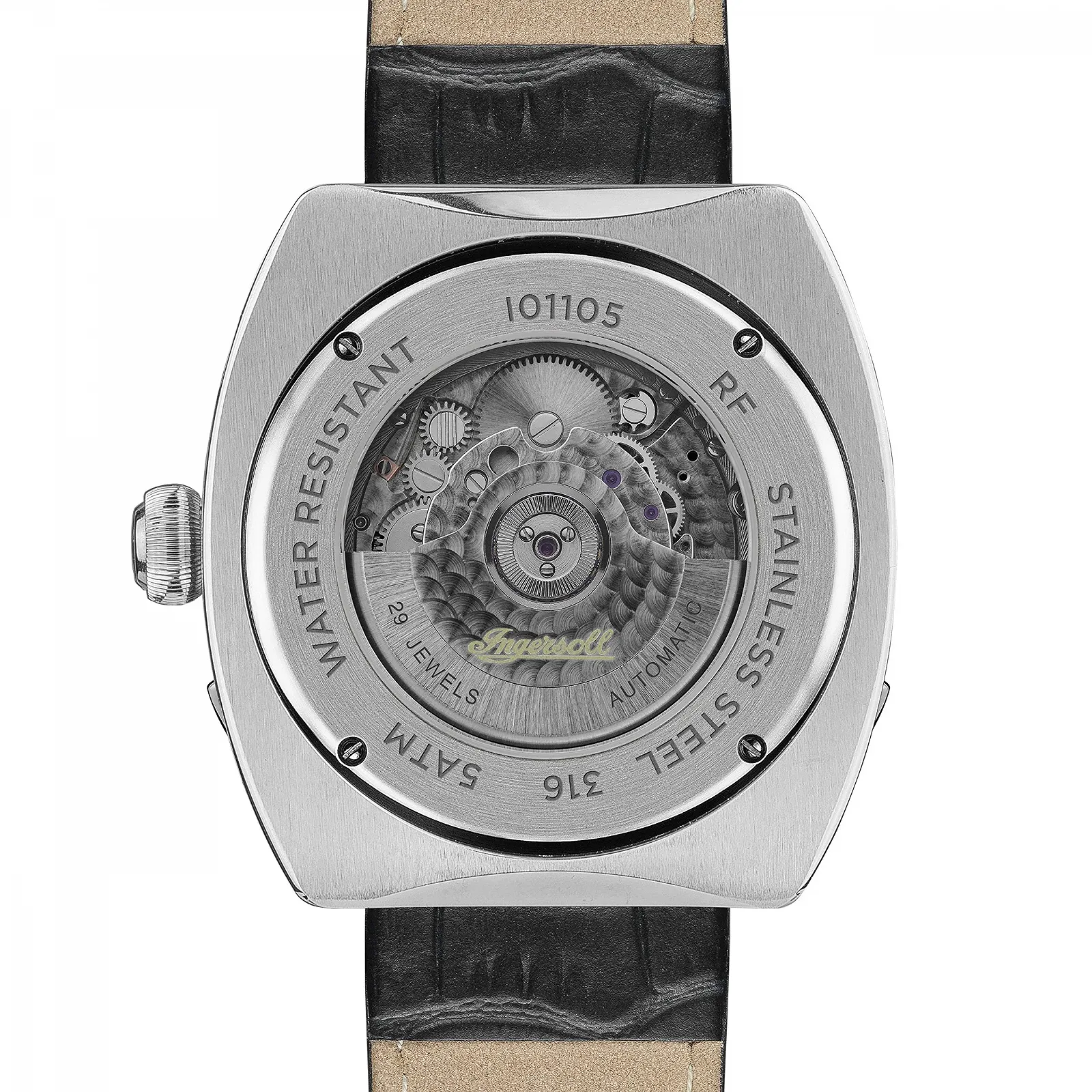 Автоматические часы Ingersoll The Michigan Мужские 45 мм Открытое сердце Циферблат и кожаный ремешок, фото №4 Автоматические часы Ingersoll The Michigan Мужские 45 мм Открытое сердце Циферблат и кожаный ремешок, фото №4