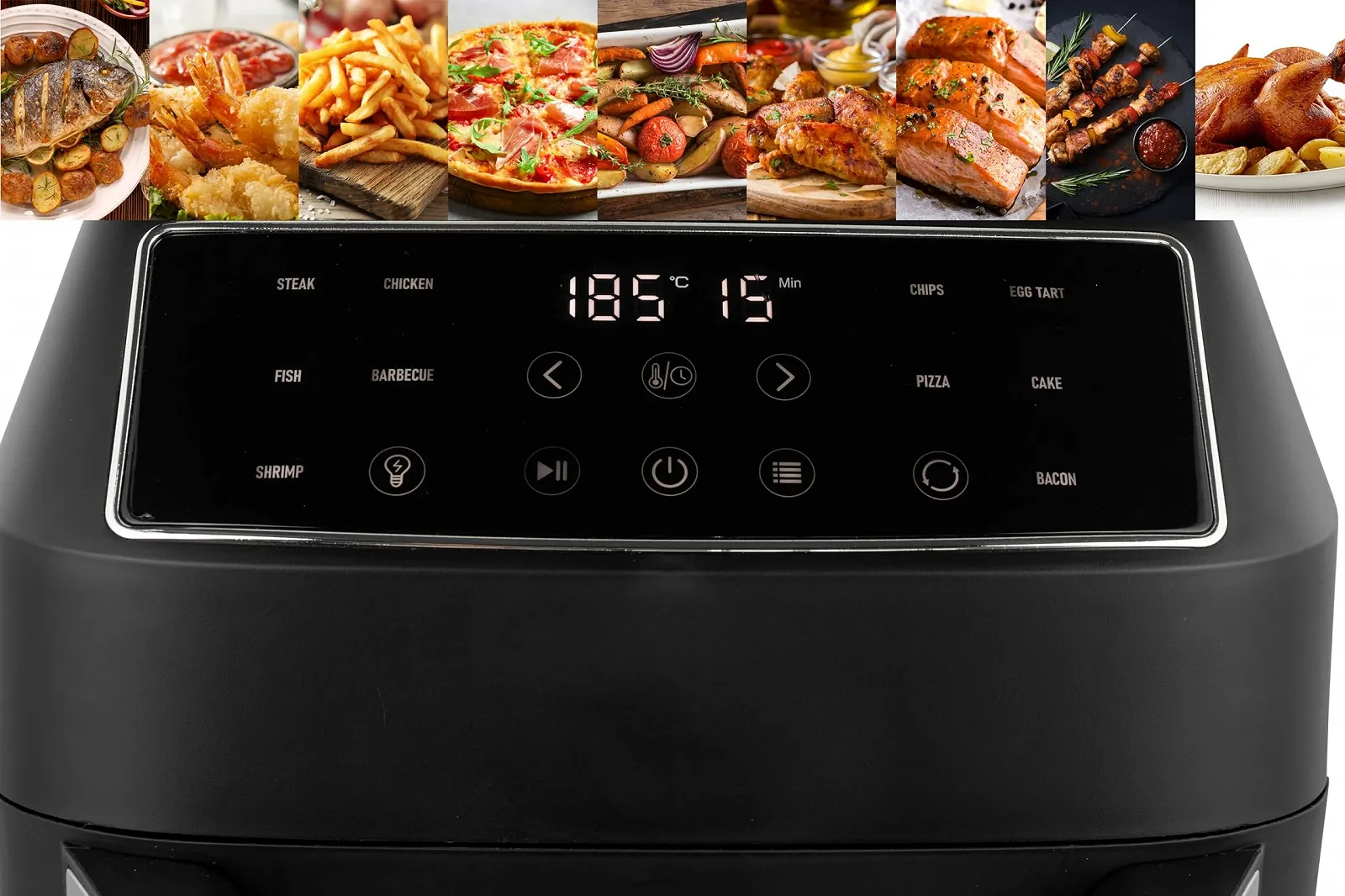 Мультипіч Linsar 12 л 10-в-1 з цифровим LED дисплеєм 1700 Вт Чорна, фото №5
