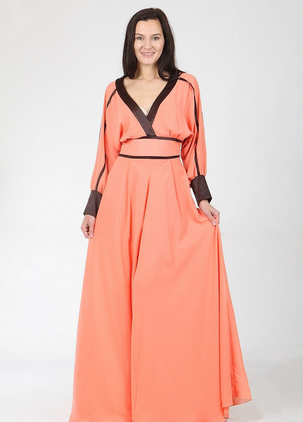 Платье Enna Levoni S Оранжевый (ND-625-Orange), фото №2