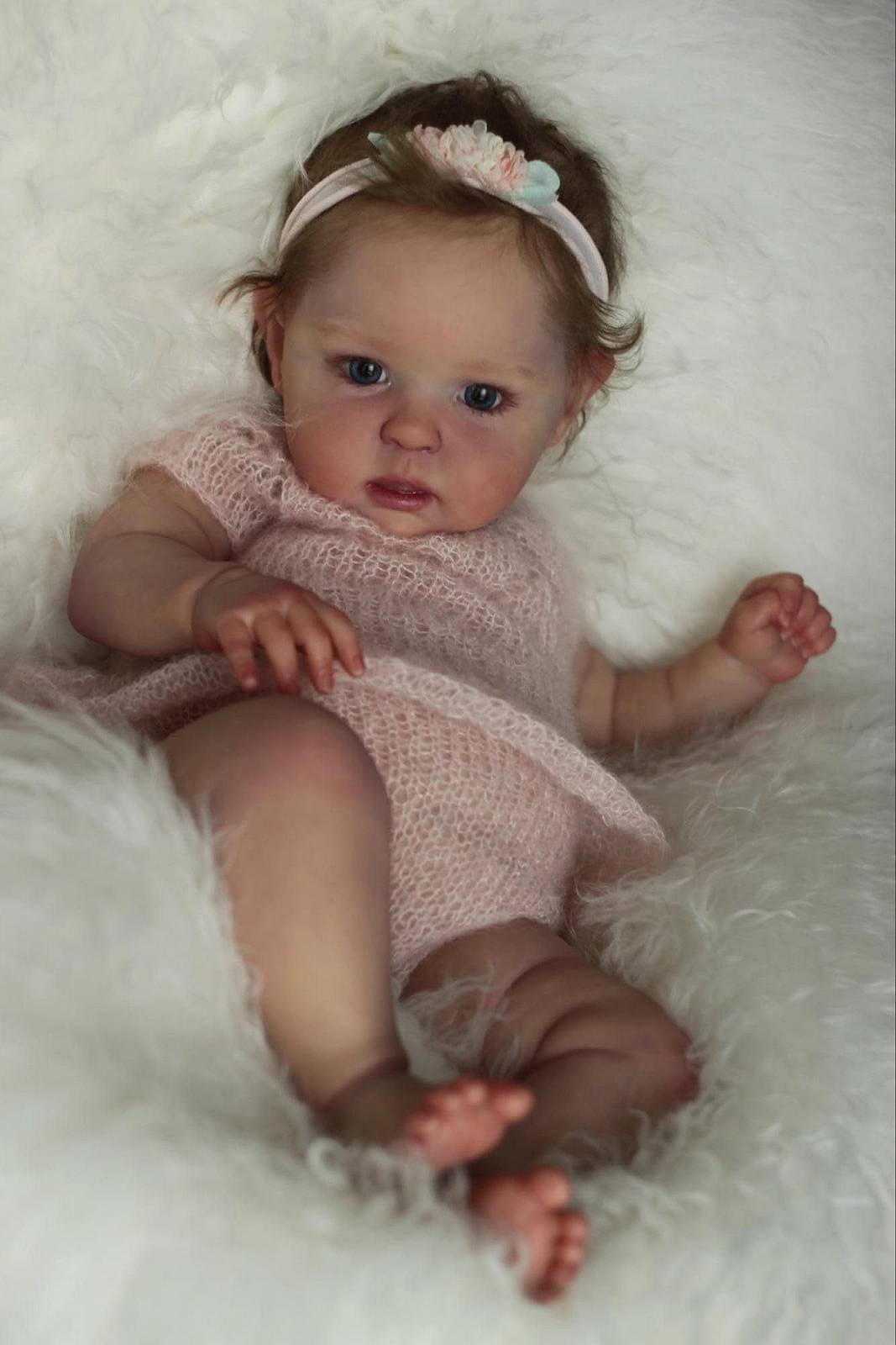 Силиконовая кукла Anano Reborn Baby Boy 20 дюймов, с весом, реалистичный вид, красные сыпи, (вкоренённые волосы), фото №4