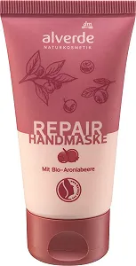 Купить Маска для рук Alverde Natural Cosmetics Repair с маслом ши, аронии и маслом макадамии Питает потрескавшуюся, ломкую, сухую кожу для бархатисто мягких, гладких и нежных рук, 50 мл (Limited Edition) - Фото 1 Маска для рук Alverde Natural Cosmetics Repair с маслом ши, аронии и маслом макадамии Питает потрескавшуюся, ломкую, сухую кожу для бархатисто мягких, гладких и нежных рук, 50 мл (Limited Edition) - Фото 1