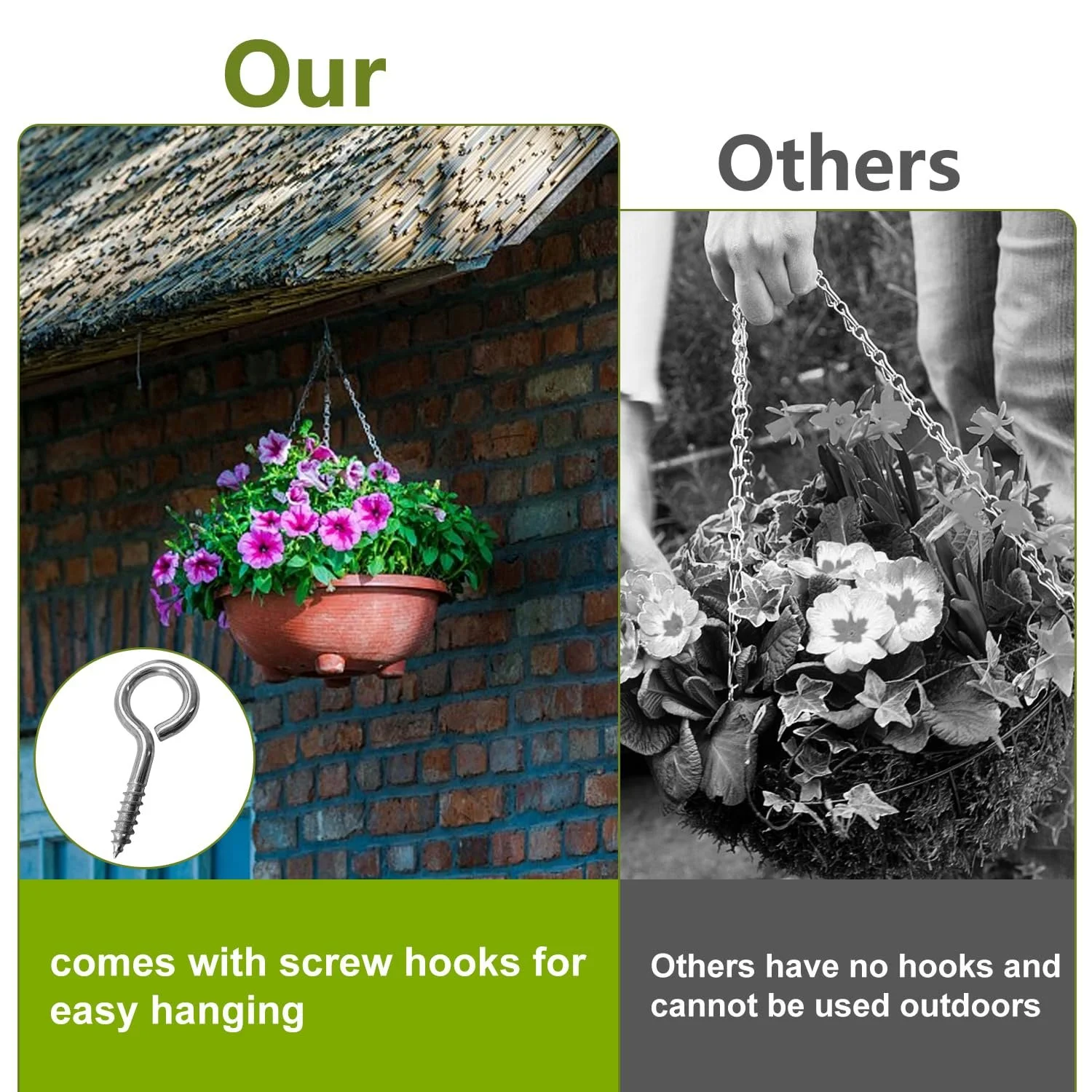 Набор цепочек для подвешивания 9 шт. металлические с крючками Серебристые, фото №4