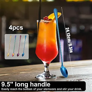 Набір з 4 ложок для лате макіато, довга synthetic.ua - Фото 1