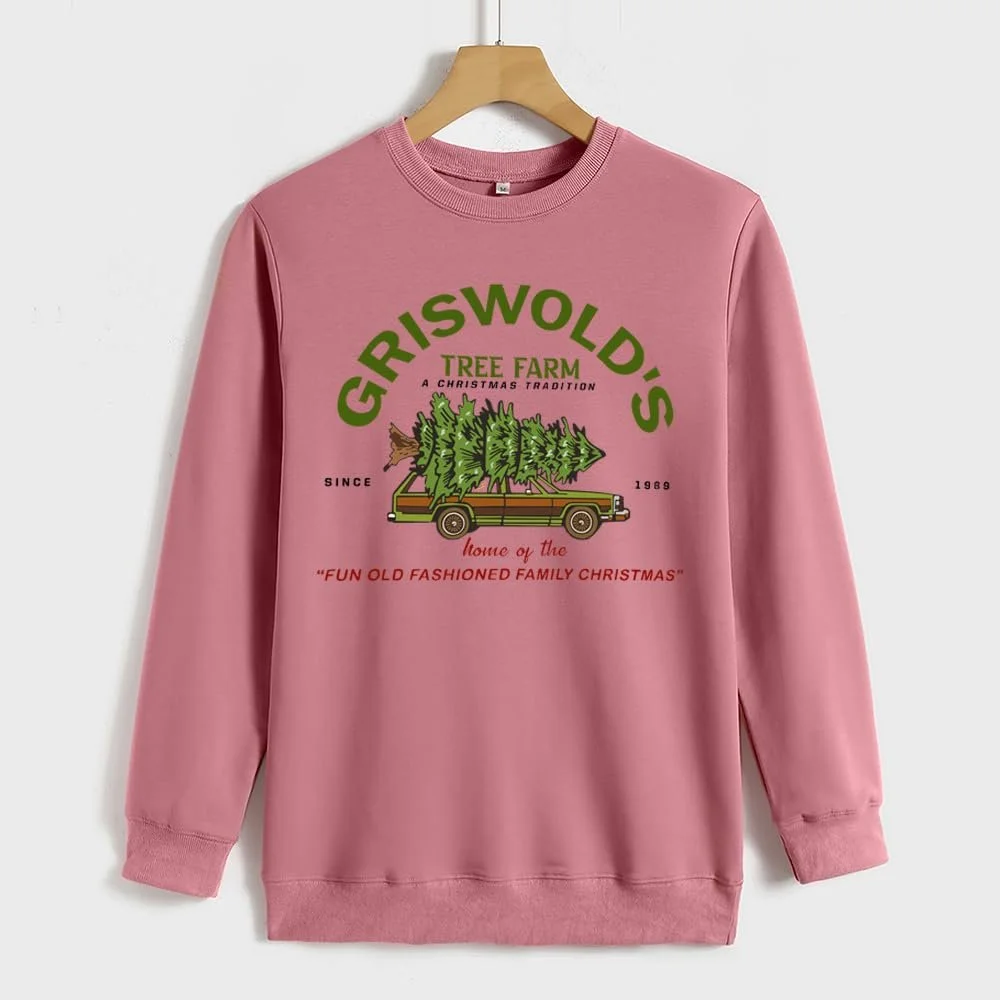 Жіноча толстовка MLZHAN Griswold's Tree Farm Різдвяна сімейна графіка, фото №3