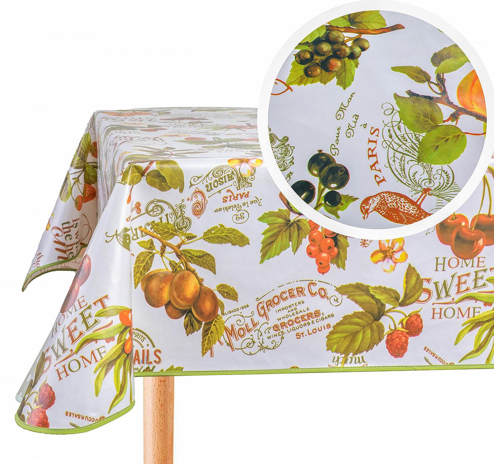 Скатертина Home Direct кругла PVC Fruits 140 cm, фото №7