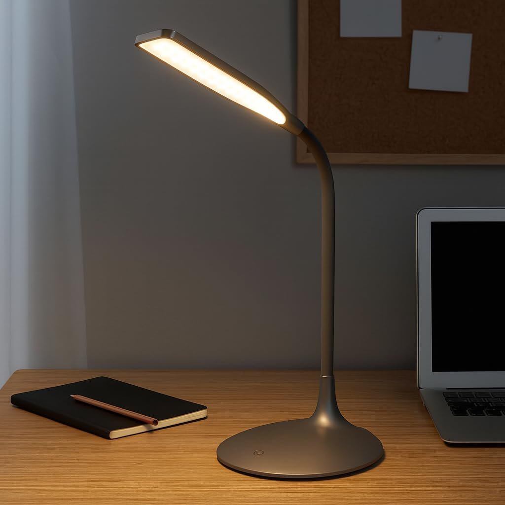 Настільна лампа NCC-Licht Panan Disc LED Акумуляторна 5 Вт 220 лм 3000 K Сіра, фото №3