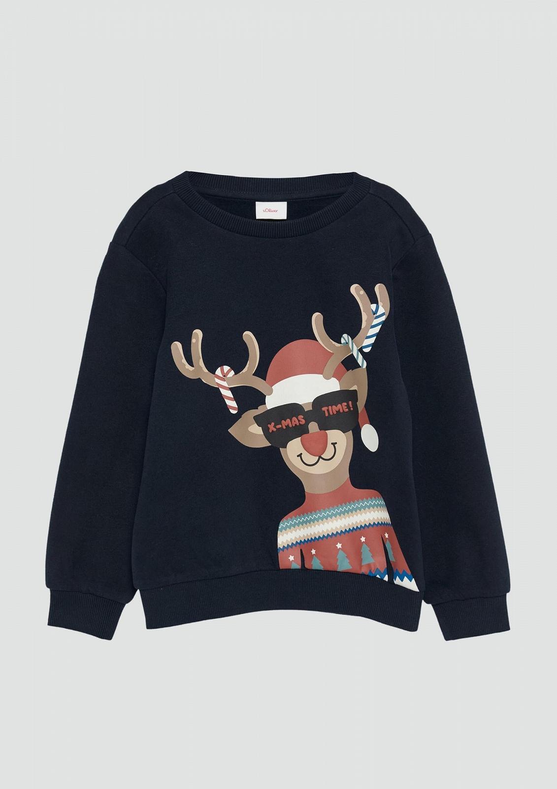 Світшот s.Oliver для хлопчиків 2156656 з прогумованим різдвяним мотивом, фото №4