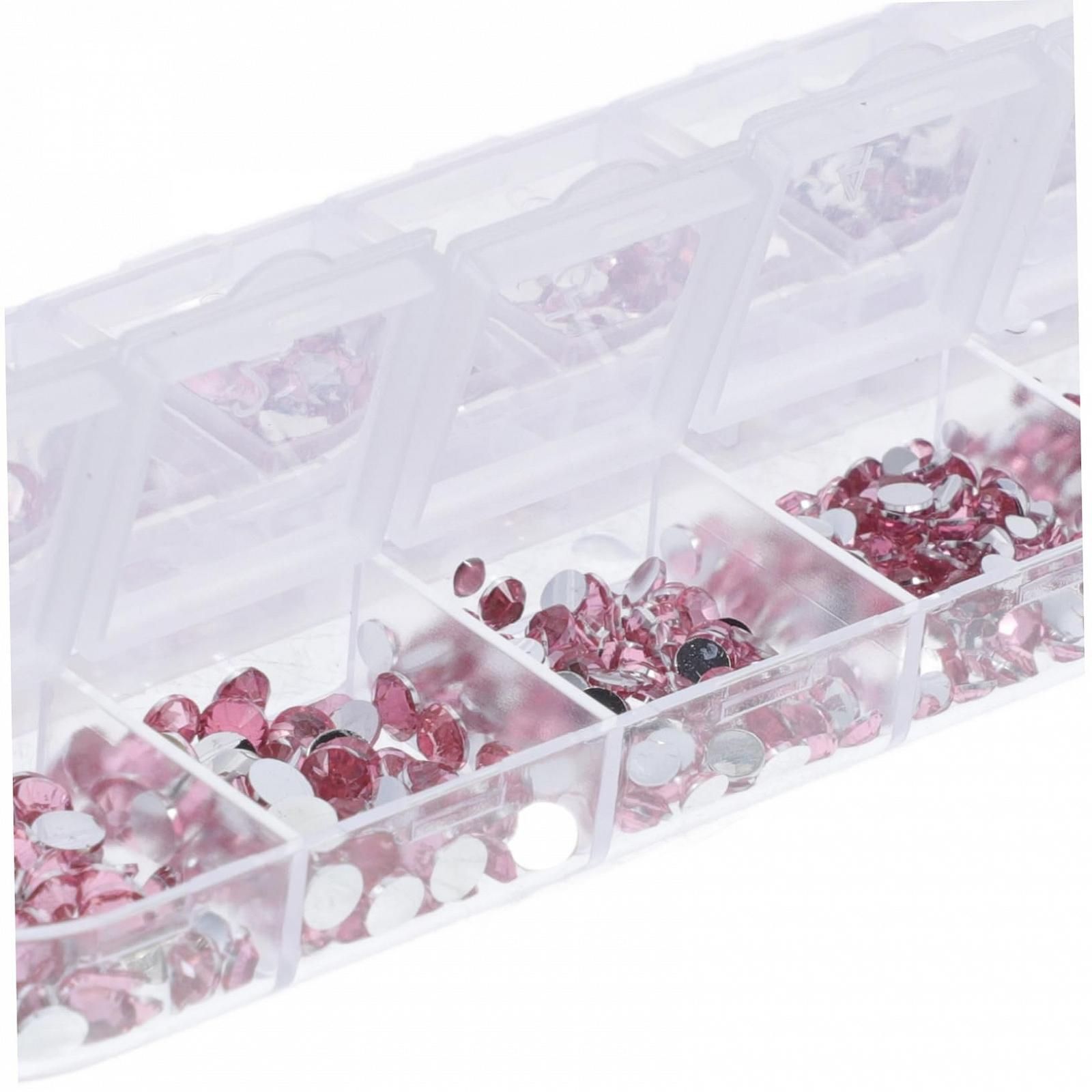Стразы Тип NUOBESTY 3D для ногтей, розовые, фото №2