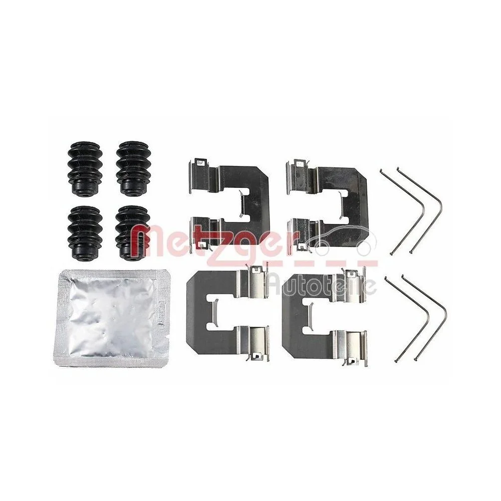 Комплект аксесуарів, гальмівні колодки METZGER 109-0160 GREENPARTS Задня вісь, фото №1