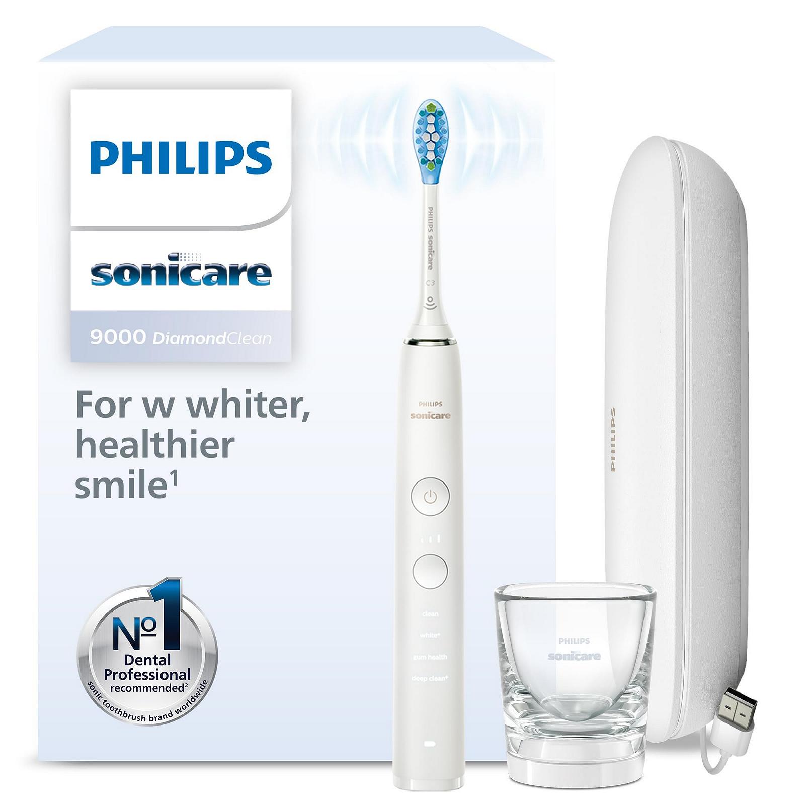 Зубная щетка Philips Sonicare DiamondClean 9000 HX9911/27, белая, фото №1