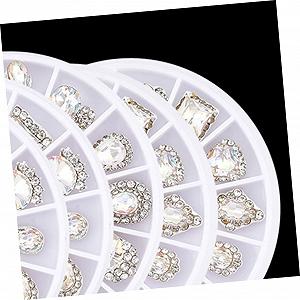 Блискучі кристали Healeved, стрази для дизайну манікюру, для натуральних та штучних нігтів synthetic.ua - Фото 1