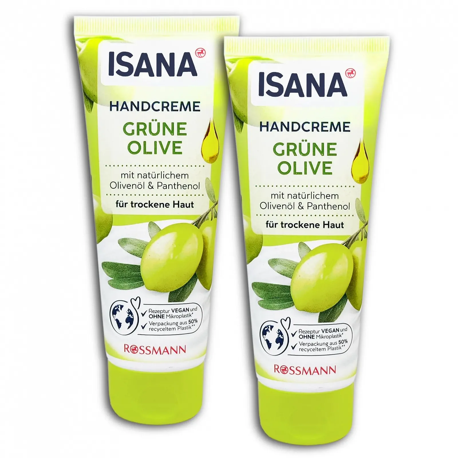 Крем для рук Isana Green Olive 2 x 100 мл, набір з 2 штук, фото №1 Крем для рук Isana Green Olive 2 x 100 мл, набір з 2 штук, фото №1