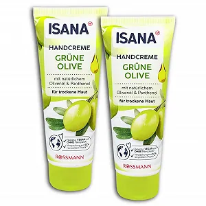 Крем для рук Isana Green Olive 2 x 100 мл, набор из 2 штук - Фото 1