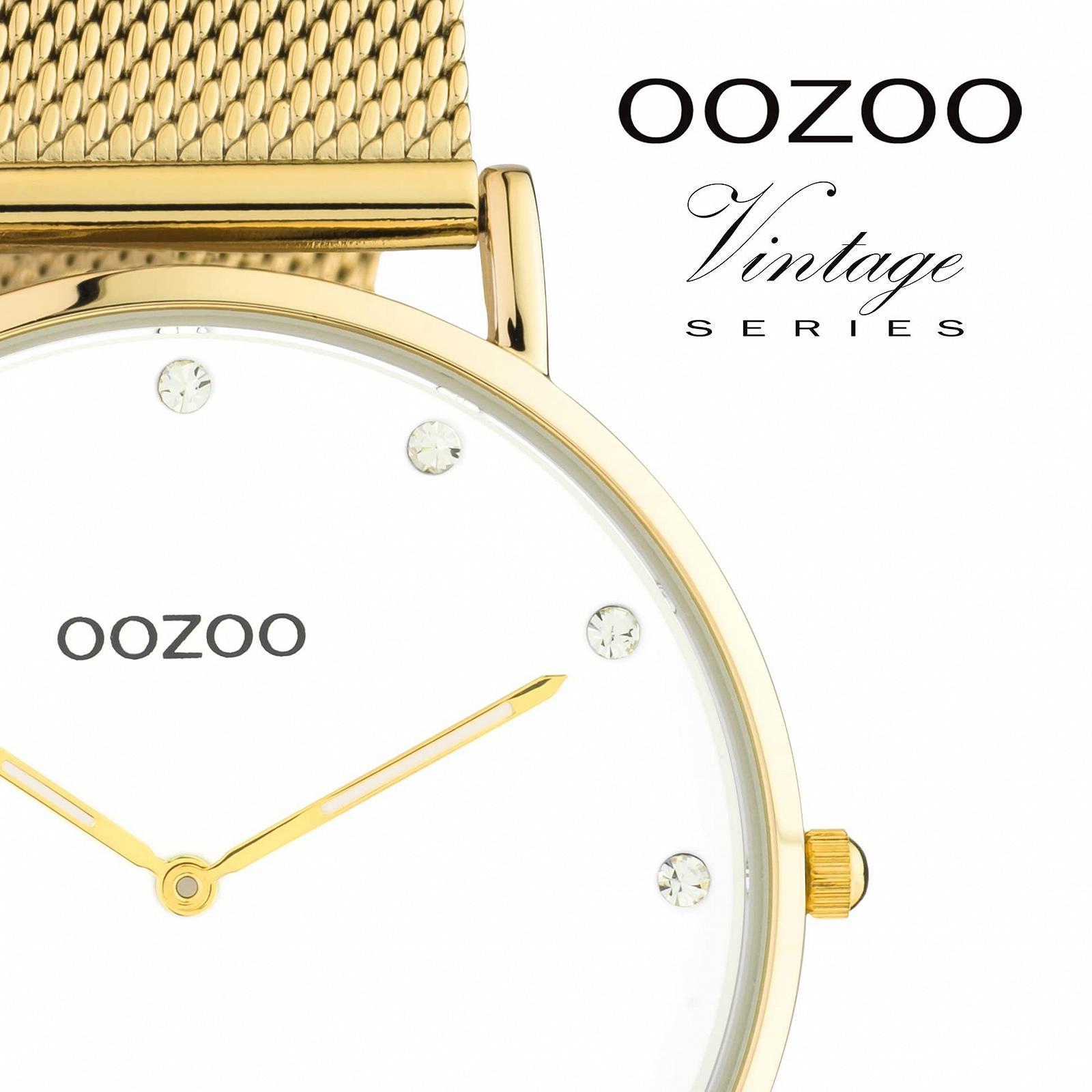 Винтажные Женские Часы Oozoo - Женские Часы с Сетчатым Ремешком 20 мм - Аналоговые Женские Часы Круглые, фото №3