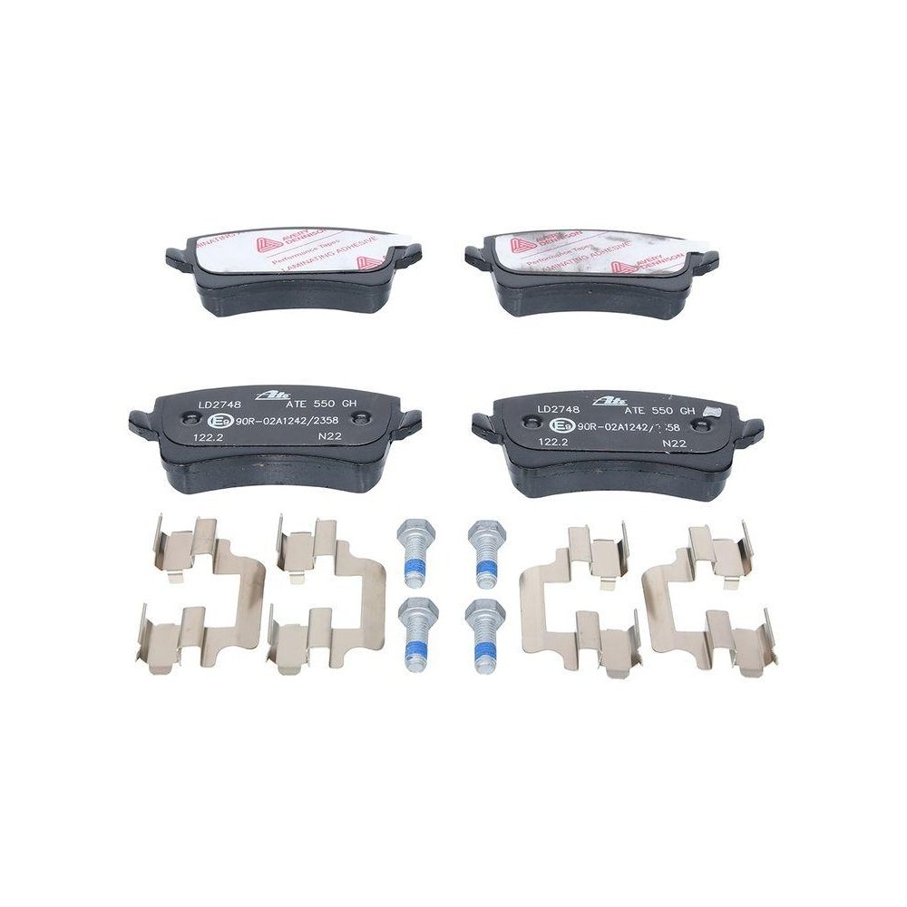 Комплект гальмівних колодок, дискове гальмо ATE Ceramic 13.0470-2748.2 для VAG, фото №1