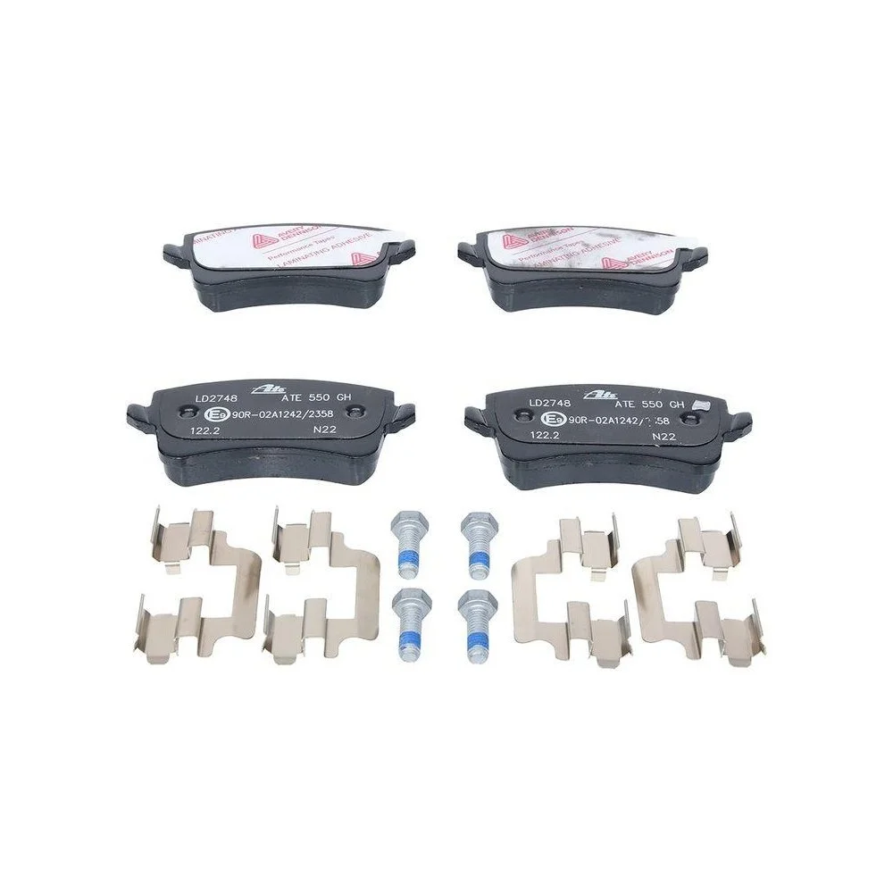 Комплект гальмівних колодок, дискове гальмо ATE Ceramic 13.0470-2748.2 для VAG, фото №1