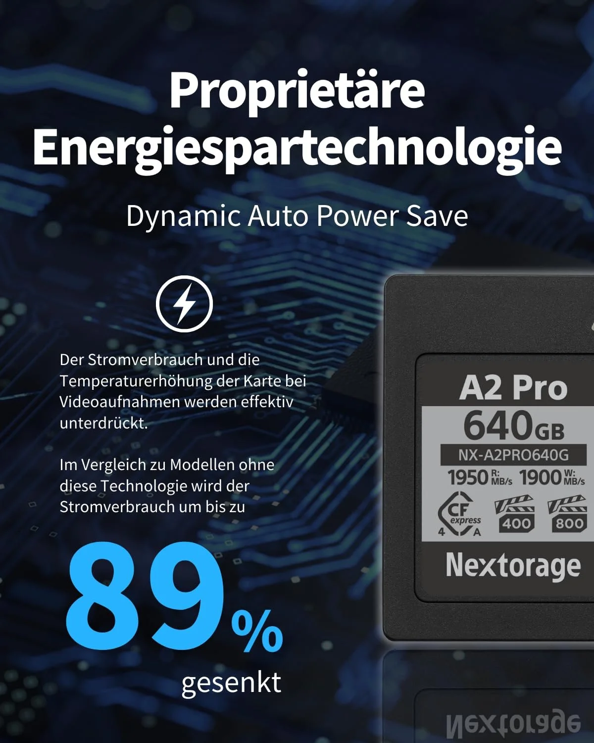 Карта памяти Nextorage A2PRO NX-A2PRO320G 320GB CFexpress Type A VPG 800 VPG 400, фото №6 Карта памяти Nextorage A2PRO NX-A2PRO320G 320GB CFexpress Type A VPG 800 VPG 400, фото №6