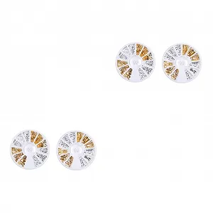 Заклепки Healvian Металлические Заклепки для Маникюра, 4 коробки, Аксессуары для Маникюра, DIY Накладки для Ногтей - Фото 1