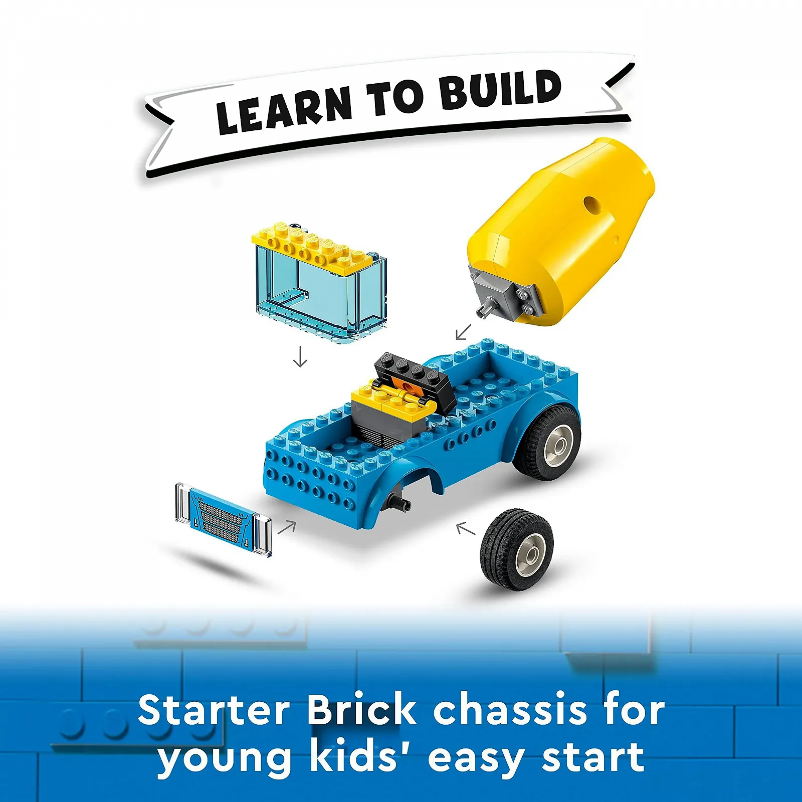 LEGO City Прочные Транспортные Средства Бетономешалка 60325 Игрушка со Строительной Площадкой, Строительной Техникой и Мини-Фигурками для Детей от 4 лет, фото №4 LEGO City Прочные Транспортные Средства Бетономешалка 60325 Игрушка со Строительной Площадкой, Строительной Техникой и Мини-Фигурками для Детей от 4 лет, фото №4