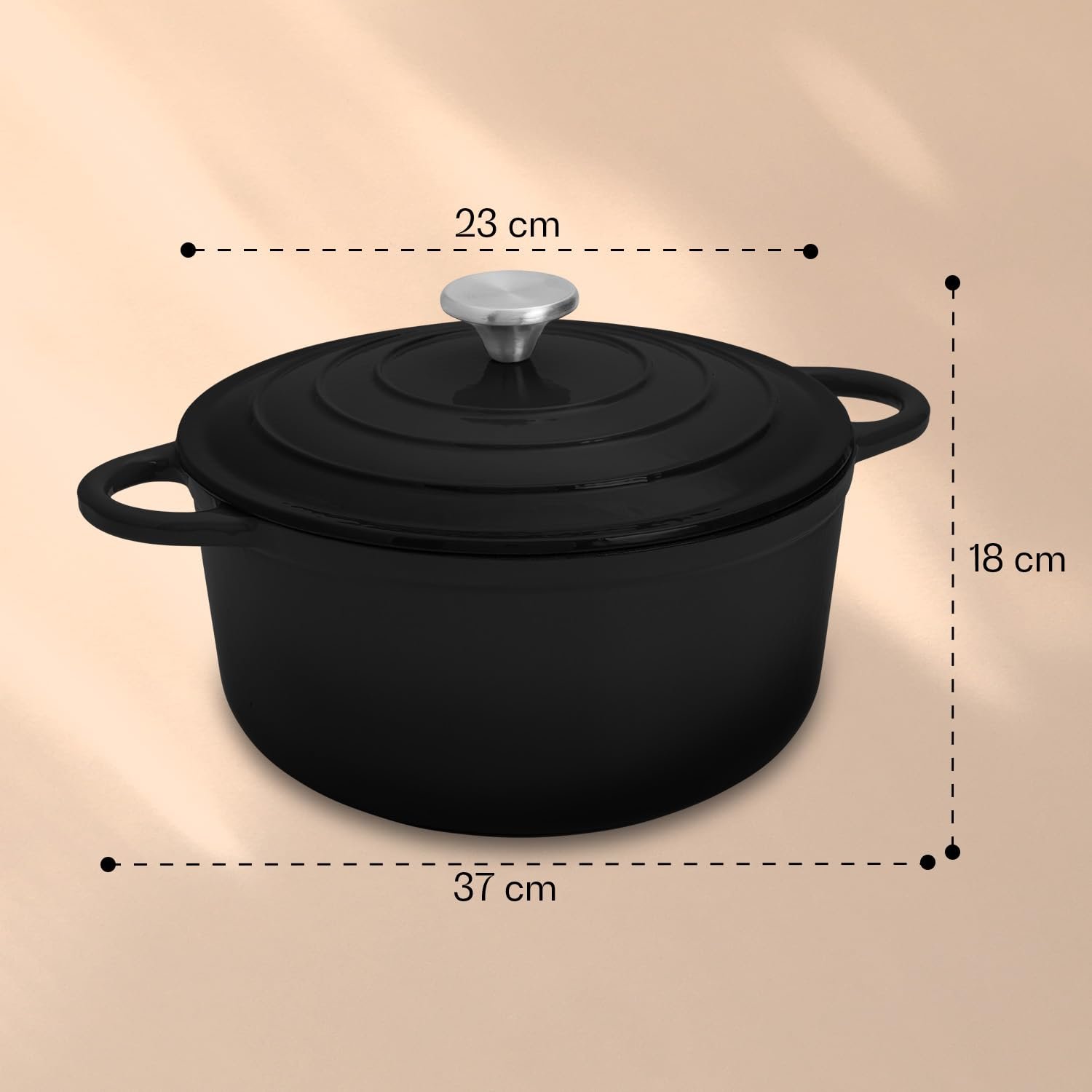 Жаровня емальована чавунна 4 л з кришкою для духовки та індукції, фото №7 Жаровня емальована чавунна 4 л з кришкою для духовки та індукції, фото №7