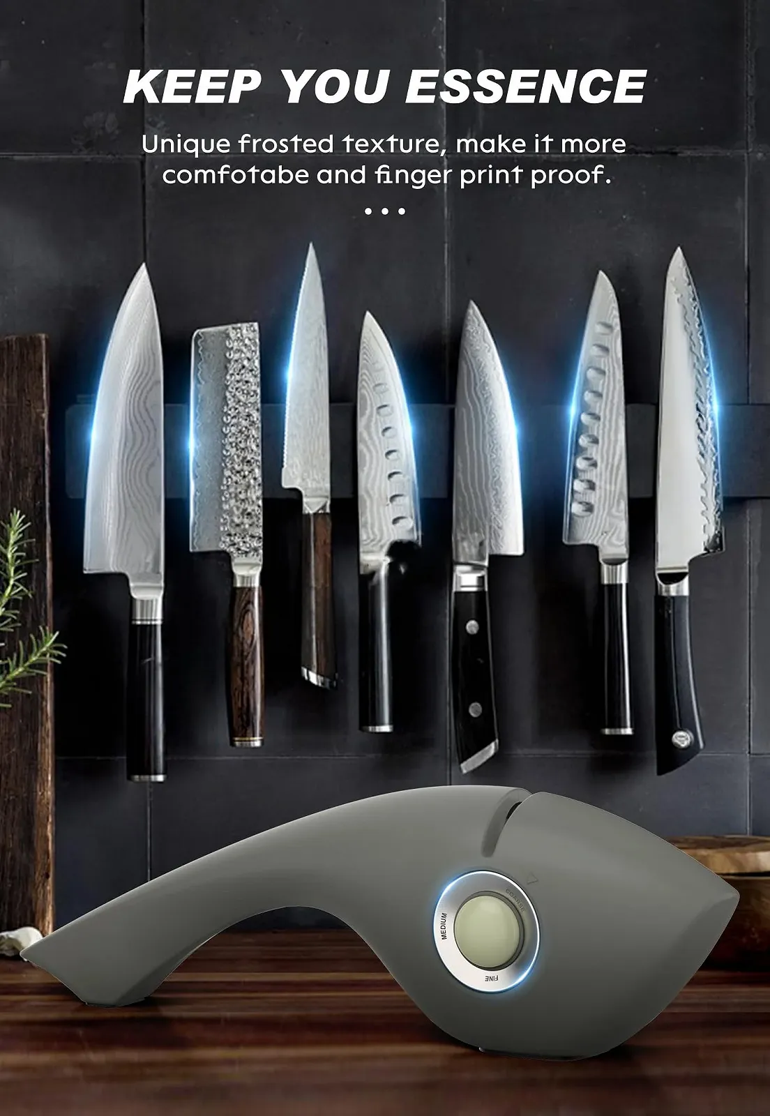 Точило для ножів Erised Bifrost ручна алмазна 3-рівнева 140 г з нековзною основою, фото №5 Точило для ножів Erised Bifrost ручна алмазна 3-рівнева 140 г з нековзною основою, фото №5