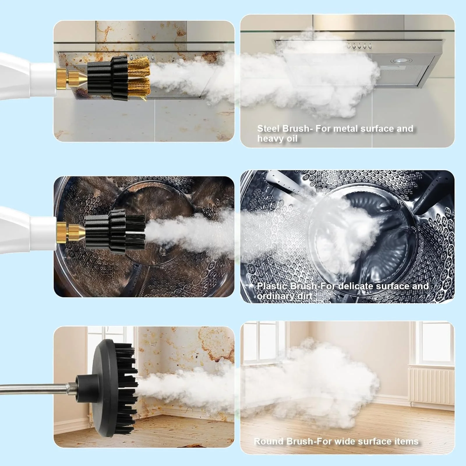 Пароочисник ручний 2500 W 3.0 Bar 1200 ml, фото №4